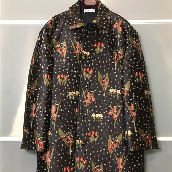 RED VALENTINO Blooming Garden Jacquard Coat - Picture 6 of 11